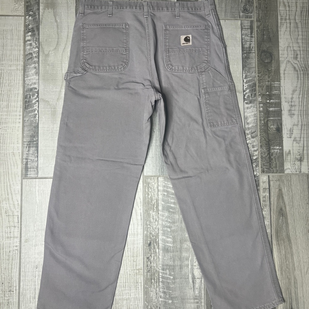 Carhartt B11 Carpenter 40x32 Cement Color Cotton Pants - Picture 8 of 11